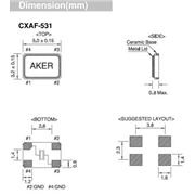 AKER晶振,CXAF-531晶振,相機專用晶振